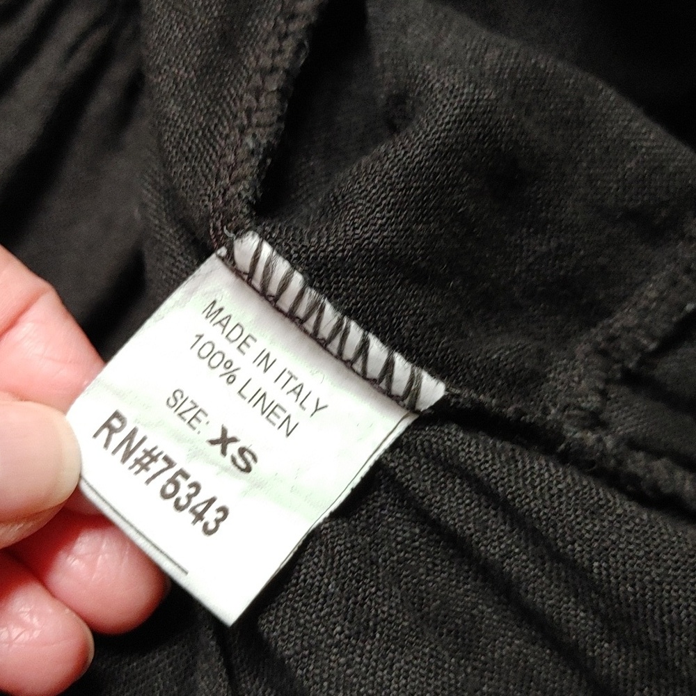 CIVICO 51 Black Linen Tiered Dress Size XS - Picture 12 of 13